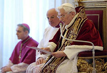 Declaração de Bento XVI na renúncia ao cargo