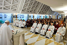 Papa Francisco lamenta cristãos sem coragem