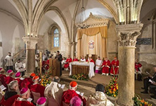 Papa termina visita a Jerusalém no local da Última Ceia de Jesus